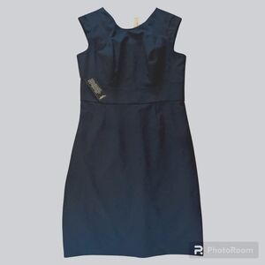 NWT The Limited Elegant Navy Blue Sleeveless Dress Women's 12 Business Essential